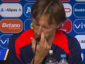 Modric se emociona como nunca antes lo viste: un periodista italiano le dice esto y el croata reacciona así