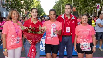 Carolina Marín en la Carrera de la Mujer de Madrid.