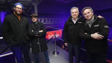 Founder & CEO of Formula E, Alejandro Agag; Chairman of Extreme E, Gil de Ferran; Chief Explorer of Extreme E, David Mayer de Rothschild, and Artistic Director of Extreme E, Fisher Stevens.
