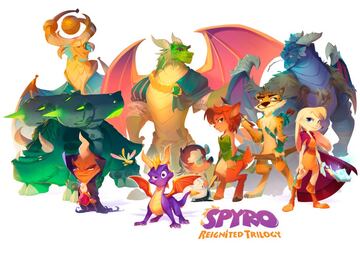 El arte de Spyro Reignited Trilogy