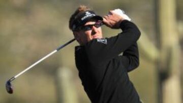 El ingl&eacute;s Ian Poulter durante el WGC Match Play.