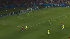 No podrás creer la potencia de Damián Pizarro en el gol chileno: ¡su rival no lo vio!