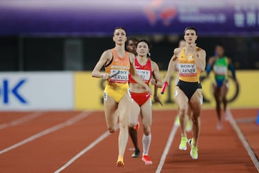 Hist¨®rica Espa?a: oro y plata del 4x400 y el 4x100 femenino... ?derrotando a EE UU!: ¡°Que se preparen que estamos aqu¨ª¡±
