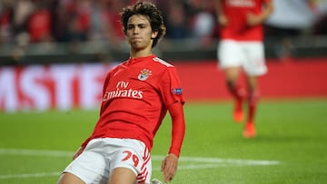 El delantero portugu&eacute;s del Benfica, Joao F&eacute;lix, durante un partido.