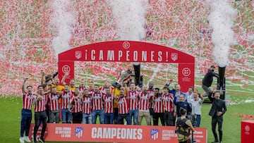 El Atlético campeón de Liga 2020-21.