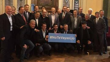 Los campeones del Mundial 86 piden a Messi que continúe