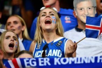 Inglaterra-Islandia en imágenes