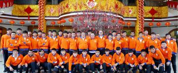 Una de sus últimas experiencias como entrenador fue en China. Allí dirigió al Shandon Luneng.