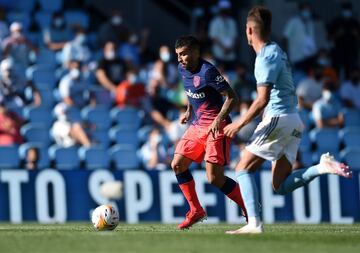 Poco le duró la alegría al conjunto olívico, Correa recibió un genial pase cruzado de Saúl Ñíguez y disparó al palo largo de Dituro que sólo pudo observar el balón que iba al fondo de la red.