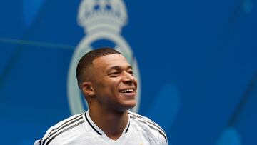 Mbappé, el día de la presentación.