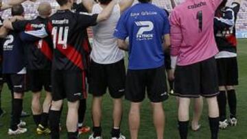 <b>AGRADECIDOS. </b>Los jugadores del Rayo agradecieron a sus aficionados el apoyo recibido.