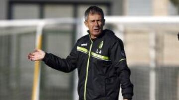 Alcaraz, durante un entrenamiento.