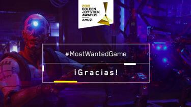 Cyberpunk 2077 gana premio en el Golden Joystick 2018