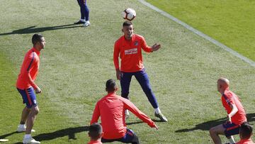 Montero, en el entrenamiento del Atl&eacute;tico. 