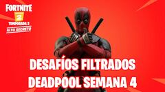 Fortnite Cap&iacute;tulo 2 - Temporada 2: desaf&iacute;os filtrados de Deadpool Semana 4