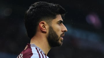Marco Asensio, jugador del Aston Villa, durante el partido ante el Ipswich Town.