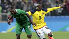 Kevin Balanta durante un partido con la Selecci&oacute;n Colombia Sub 23 en los Juegos Ol&iacute;mpicos R&iacute;o 2016.