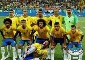 Los mejores memes sobre los clavados de Neymar