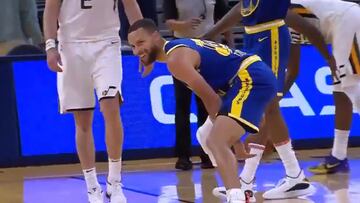 El triple de Curry para remontar el partido le pone esta cara