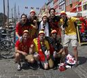 Ambiente en Copenhague antes del partido Dinamarca-Bélgica