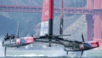 El Team New Zealand en el entrenamiento en San Francisco