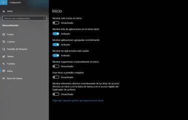 Trucos Windows 10: Cómo usar el menú de inicio solo con iconos