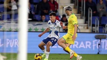 29/01/2025-ESTADIO HELIODORO RGUEZ LOPEZ
CD TENERIFE-DEPORTIVO DE LA CORUÑA
CESAR JUGADOR DEL CD TENERIFE