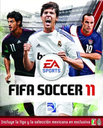 Ricardo Kaká, Carlos Vela y Landon Donovan encabezaron la portada para el FIFA 11.