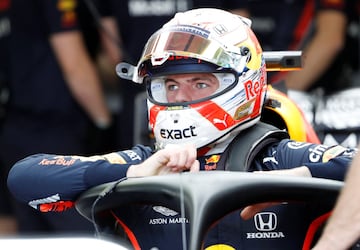 El ganador de la pole Verstappen de Red Bull.