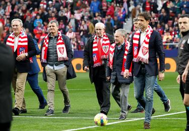 Andoni Goikoetxea, Patxi Ferreira, Javier Irureta y Javier Clemente, entre otros veteranos invitados a los actos de homenaje del Atlético de Madrid al Athletic Club. 
 