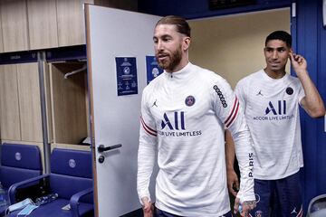 Sergio Ramos y Achraf Hakimi.