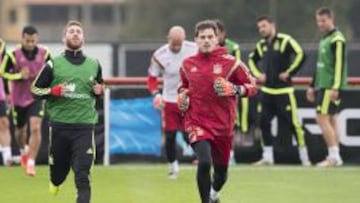 Ramos y Casillas fueron dos de los doce futbolistas que el Madrid cedió a sus selecciones para el Mundial.