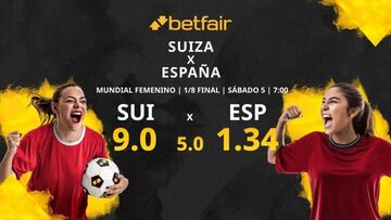 Suiza vs. España: horario, TV, estadísticas, cuadro y pronósticos del Mundial Femenino