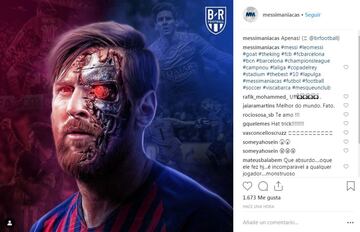 Messi, con su 'hat-trick', protagonista de los memes del Sevilla - Barça