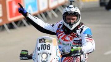 Muere el motociclista francés Thomas Bourgin en el Dakar.