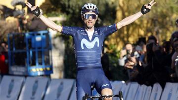 Alejandro Valverde, ciclista del Movistar Team, le dedicó el triunfo en el Challenge Mallorca a Egan Bernal y a Juan Carlos Unzué. "Espero verlo pronto"