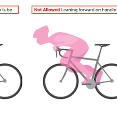 Primer expulsado en el ciclismo por rodar en 'postura peligrosa'