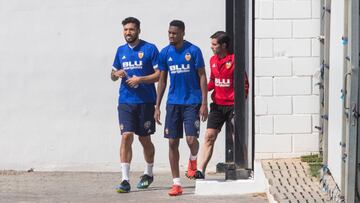 Garay, Kondogbia y Marcelino.