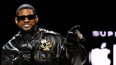 What did Usher say in his Apple Music Road to Halftime press conference?