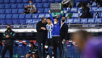 Vicente Moreno, con Wu Lei.