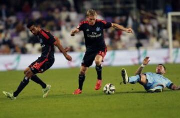 Manchester City se enfrentó a Hamburgo en el Al Ain, de los Emiratos Árabes Unidos.