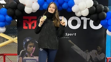 Tiene 16 años y logró una medalla para Chile: “Es difícil recibir golpes, dolores, lesiones...”