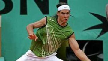 <b>APLAZADO POR LA LLUVIA. </b>Rafa Nadal y Sebastien Grosjean tendrán que esperar hasta el lunes para disputar su partido de octavos de final.