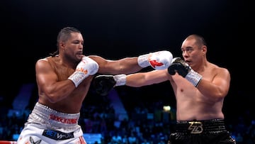 Boxing - Zhilei Zhang v Joe Joyce - WBO Interim World Heavyweight Title - Wembley Arena, London, Britain - September 23, 2023 Joe Joyce in action against Zhilei Zhang Action Images via Reuters/Andrew Couldridge