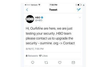El equipo OurMine ofreciendo sus servicios a HBO