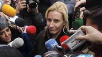 <b>INTERROGADA. </b>Marta Domínguez, el día que acudió a testificar a los Juzgados de Plaza de Castilla.