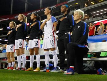 Trump, indignado con Rapinoe por no cantar el himno
