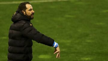 Pablo Machín, en un partido con el Espanyol.