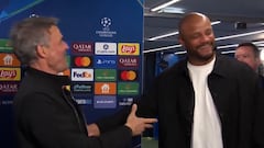Luis Enrique y Kompany se cruzan tras la oda al fútbol y dejan un momentazo que tiene a todos rendidos a sus pies