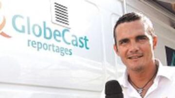 <b>COMENTARISTA. </b>El escalador galo en su nuevo papel televisivo.